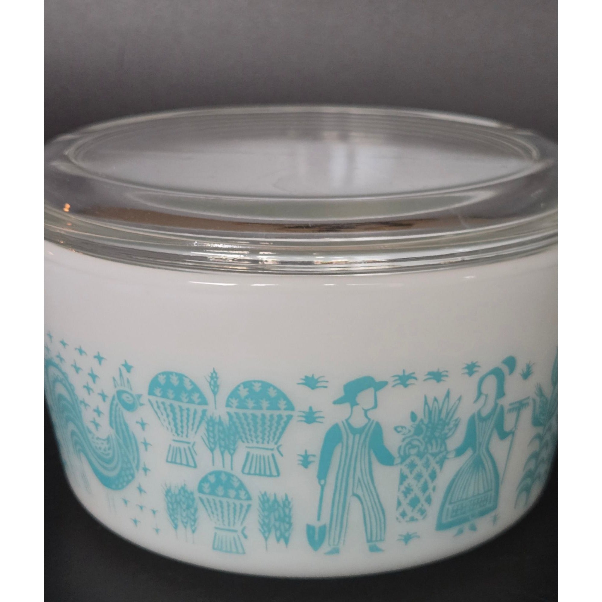 Vintage Pyrex Amish Butterprint 1 Quart #473 Casserole Dish w/Lid