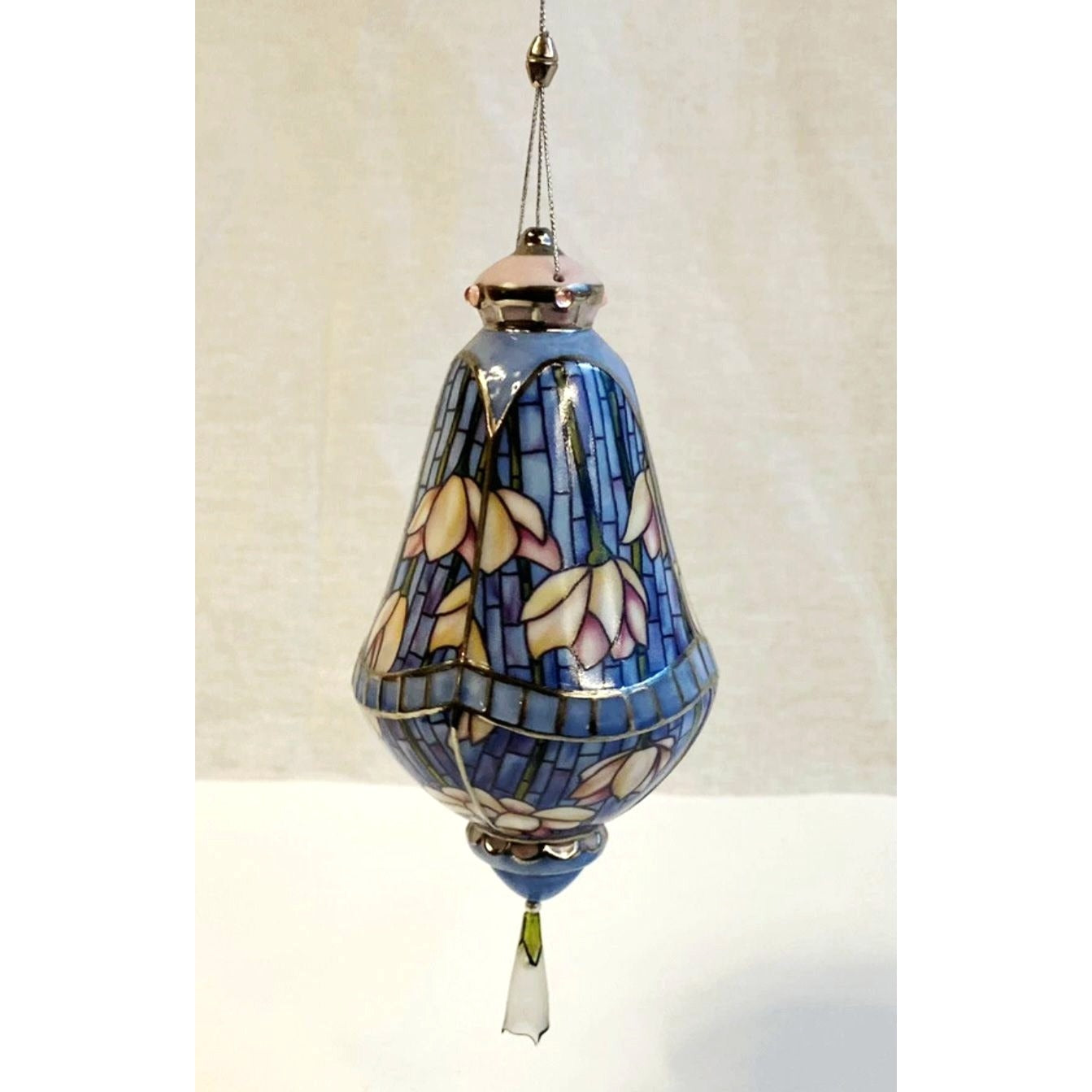 Bradford Exchange The Era of Louis Tiffany Heirloom Porcelain Ornament - VGC, no box