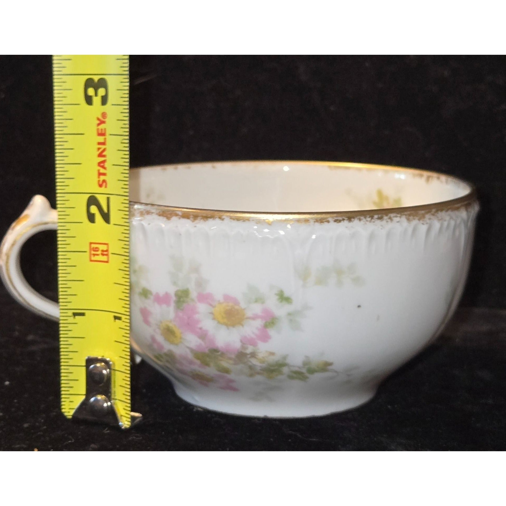Haviland Limoges Pink Floral Porcelain Teacup