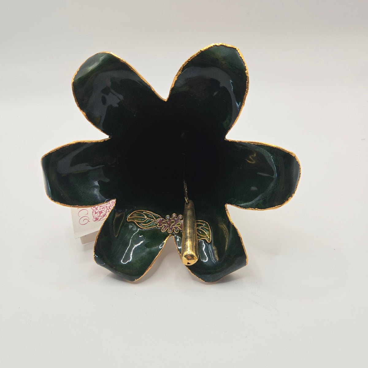 Niki Yassaman NYCO Cloisonne Floral Bell Like New Ornament Decor