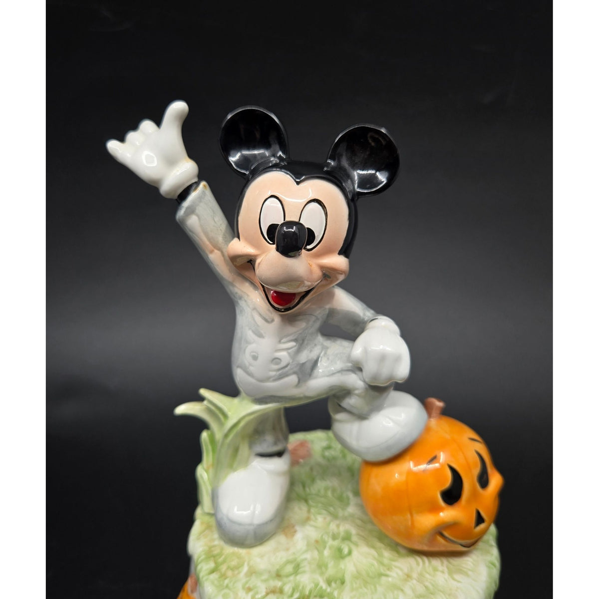 Disney Mickey Mouse Halloween Skeleton Rotating Music Box, Schmid for Disney