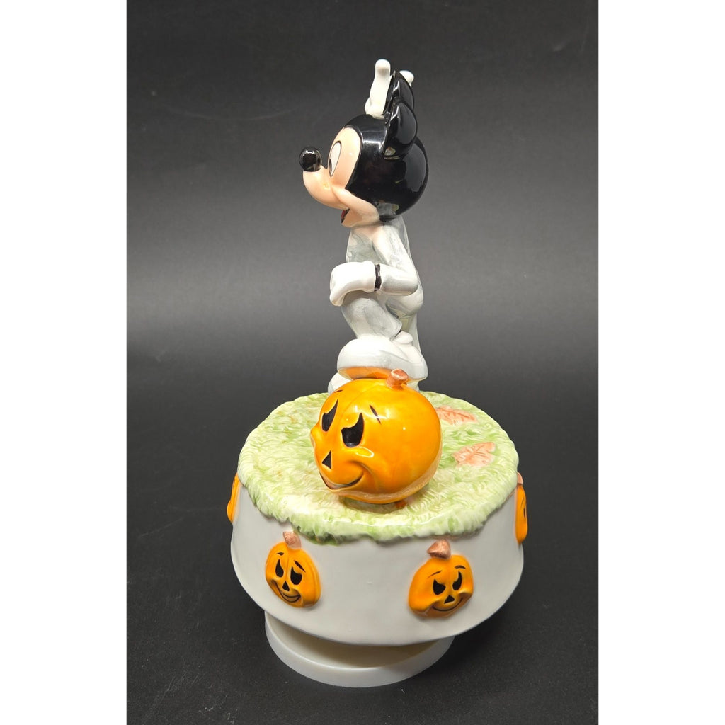 Disney Mickey Mouse Halloween Skeleton Rotating Music Box, Schmid for Disney