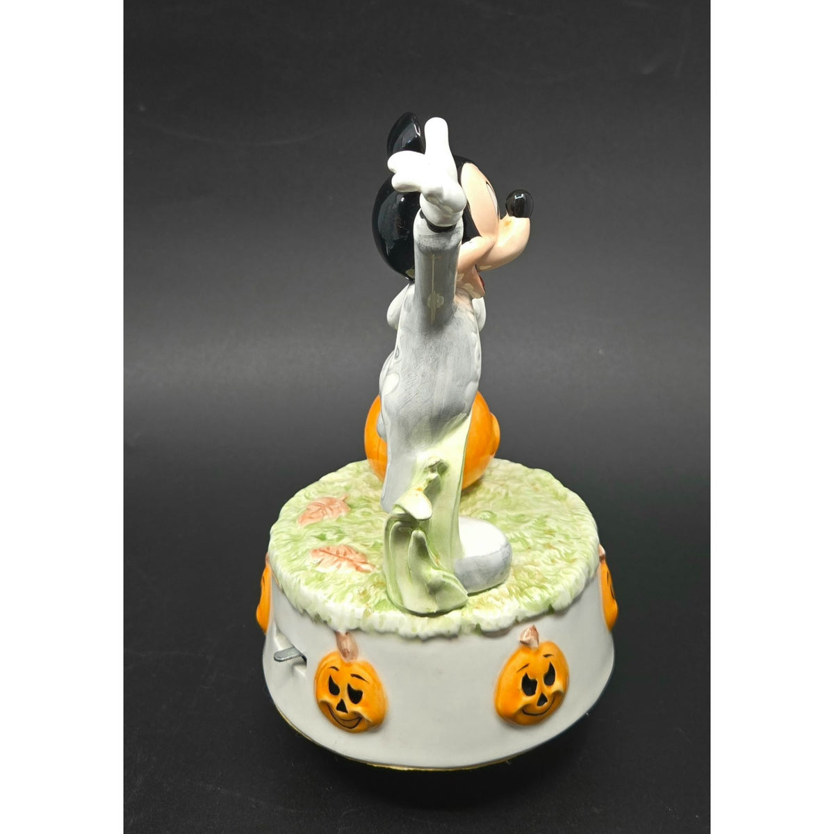 Disney Mickey Mouse Halloween Skeleton Rotating Music Box, Schmid for Disney