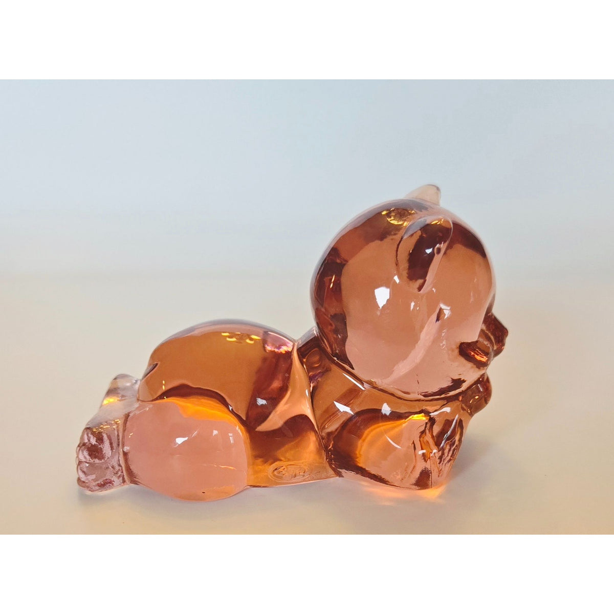 Fenton Glass Bear Figurine Paperweight 4 Inches Handcrafted Collectible Decor