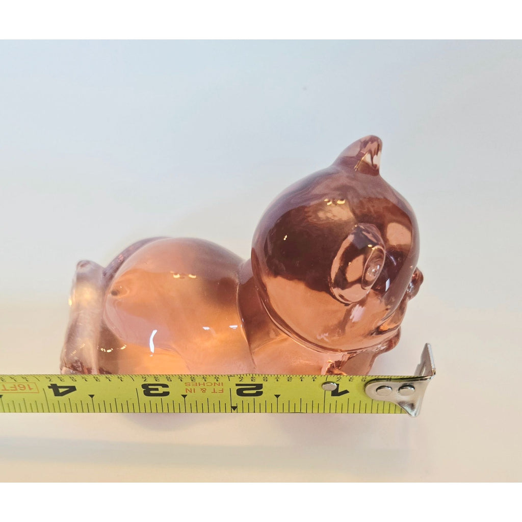 Fenton Glass Bear Figurine Paperweight 4 Inches Handcrafted Collectible Decor