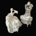 Lladro Porcelain Lady at Dressing Table, Marie Antoinettes Costumes, Spain Retired