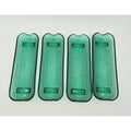 Indiana Glass Spruce Green Corn Cob trays, Corn holder dishes, Set of 4  Excellent Condition