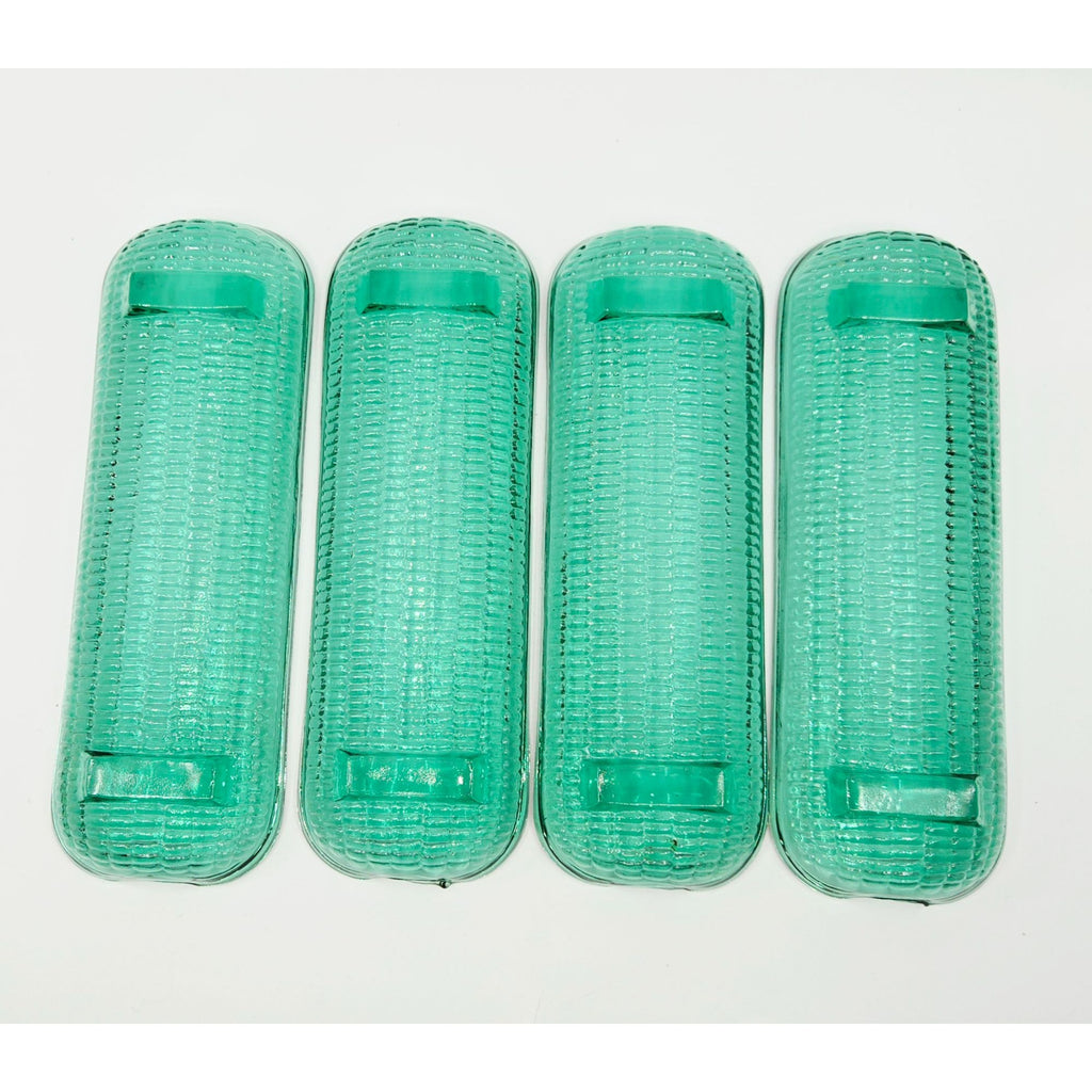 Indiana Glass Spruce Green Corn Cob trays, Corn holder dishes, Set of 4  Excellent Condition