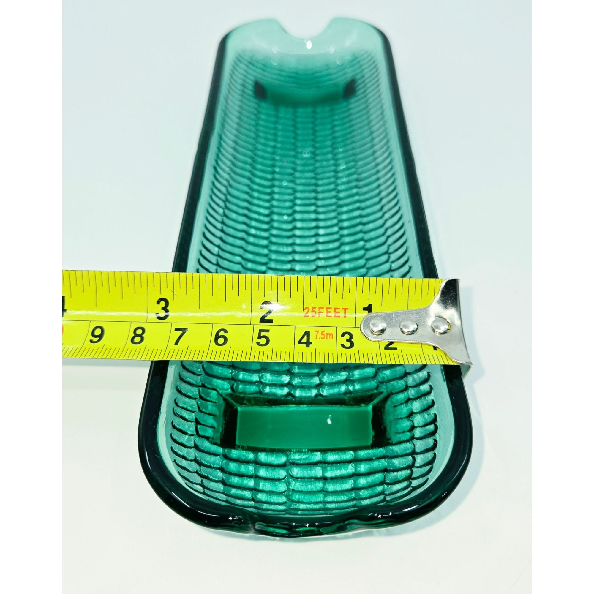 Indiana Glass Spruce Green Corn Cob trays, Corn holder dishes, Set of 4  Excellent Condition