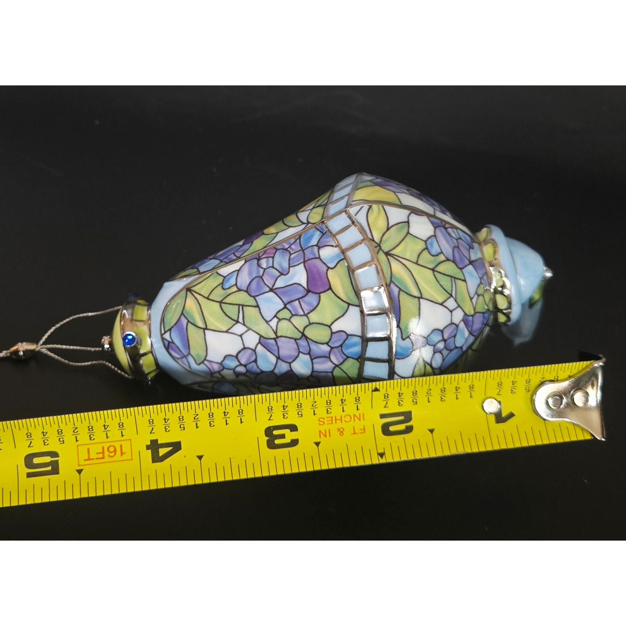 Bradford Exchange The Era of Louis Tiffany Heirloom Porcelain Ornament - VGC