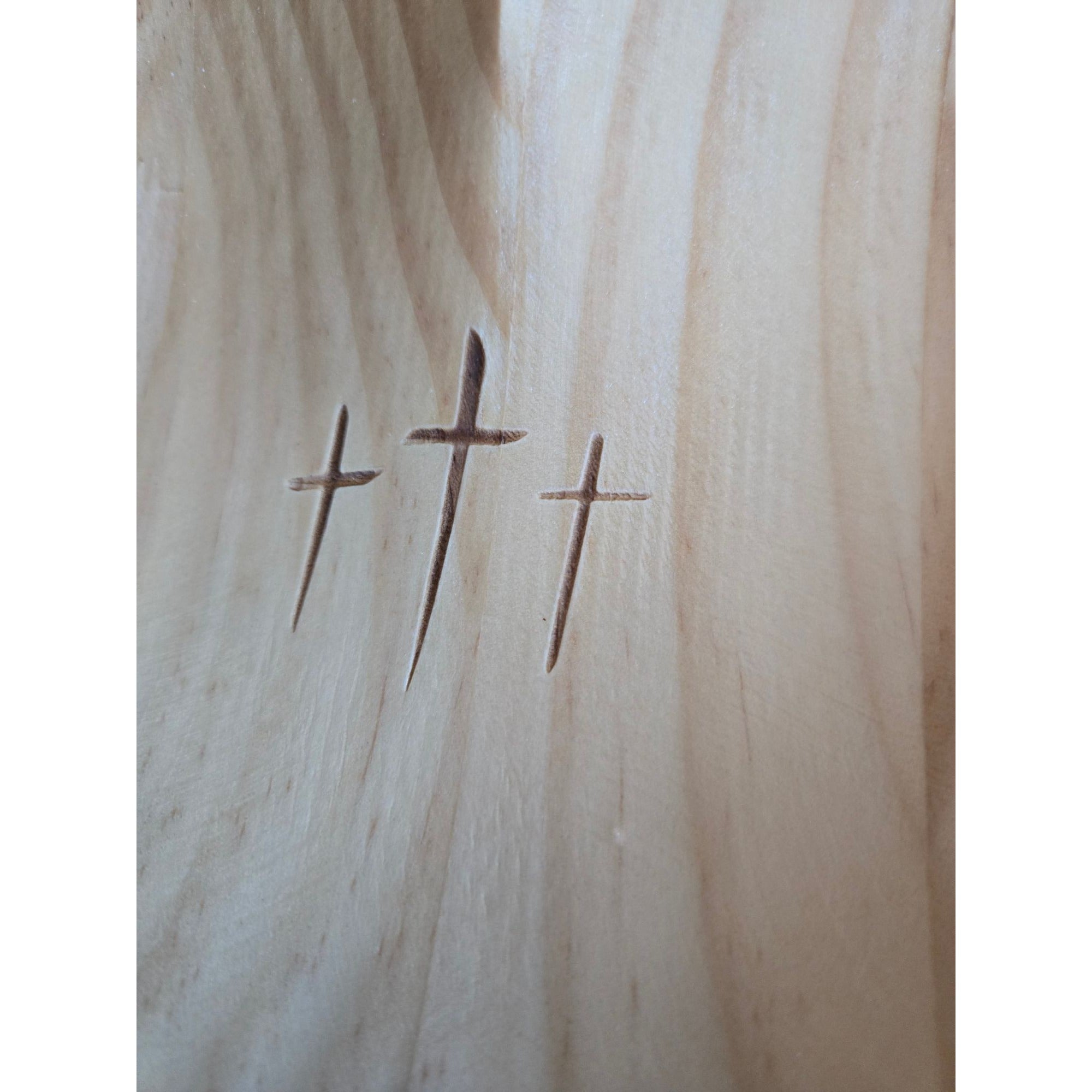 Heart-Shaped Wooden Prayer Bowl With Engraved Crosses & Blessings Cards Set