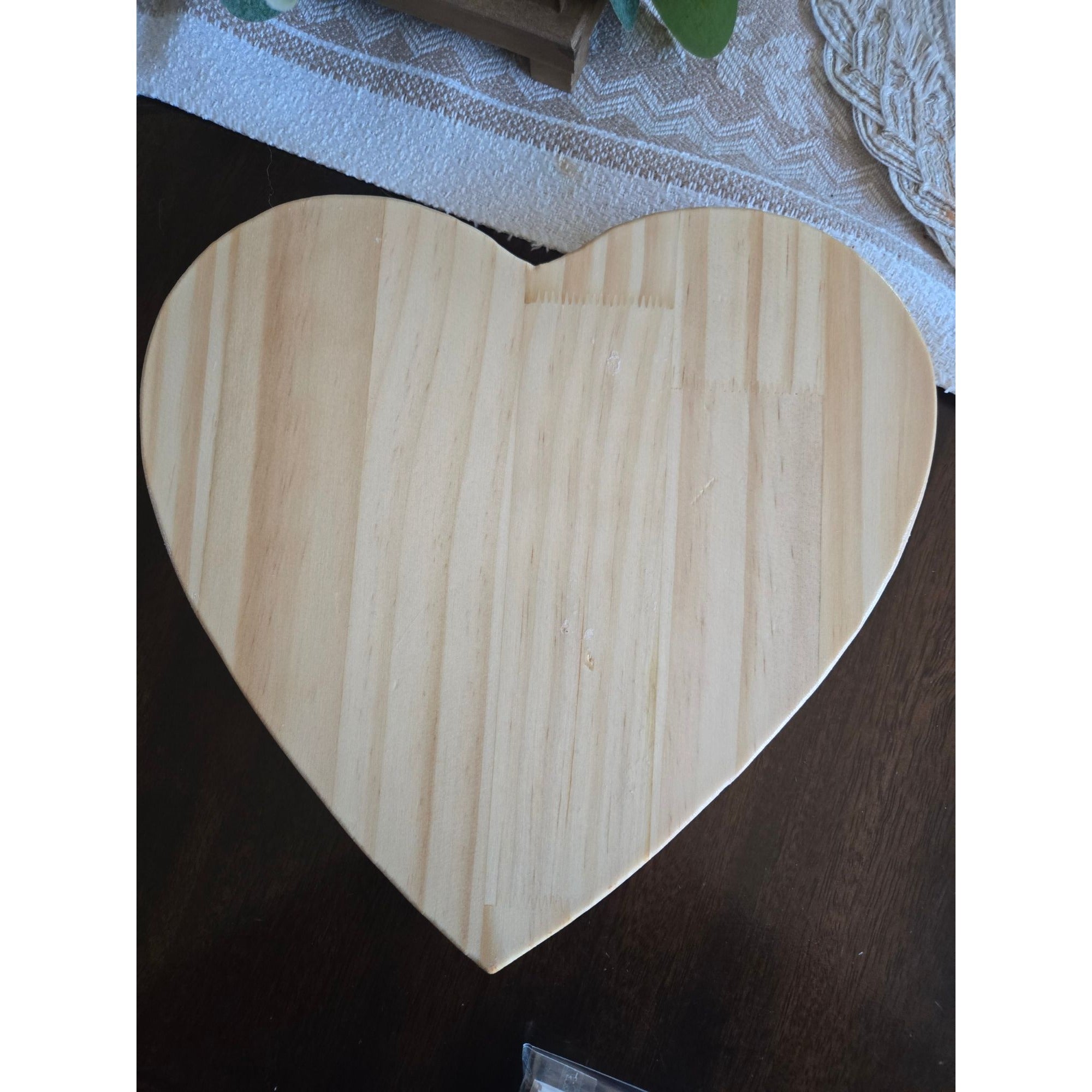 Heart-Shaped Wooden Prayer Bowl With Engraved Crosses & Blessings Cards Set
