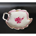 Herend Hungary Porcelain Chinese Bouquet Apponyi Dish Pink Floral & Gold Trim
