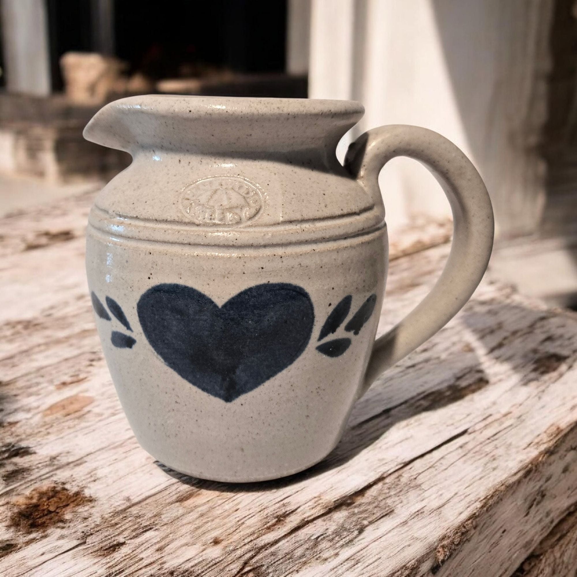 Pinewood Valley Rustic Pottery Creamer/Pitcher Salt Glazed 4.75"