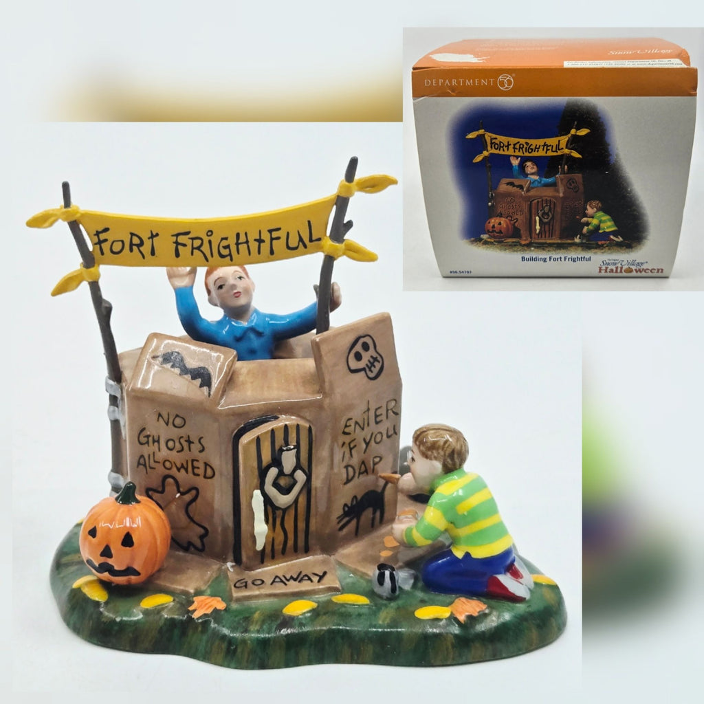 Department 56 Snow Village Halloween Building Fort Frightful Figurine #56.54707