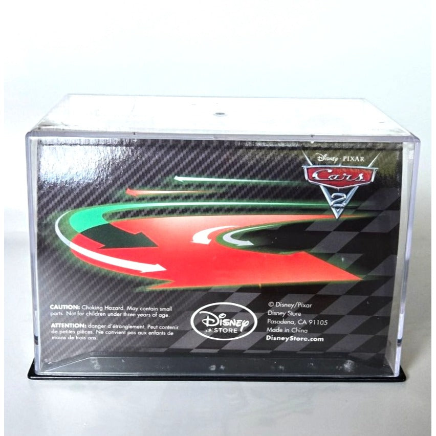 Disney Pixar Cars 2 Lightning McQueen Die-Cast Vehicle In Display Case 1:43 Scale