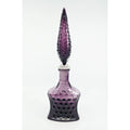 Empoli decanter Purple Glass Hobnail Pattern & Matching Stopper