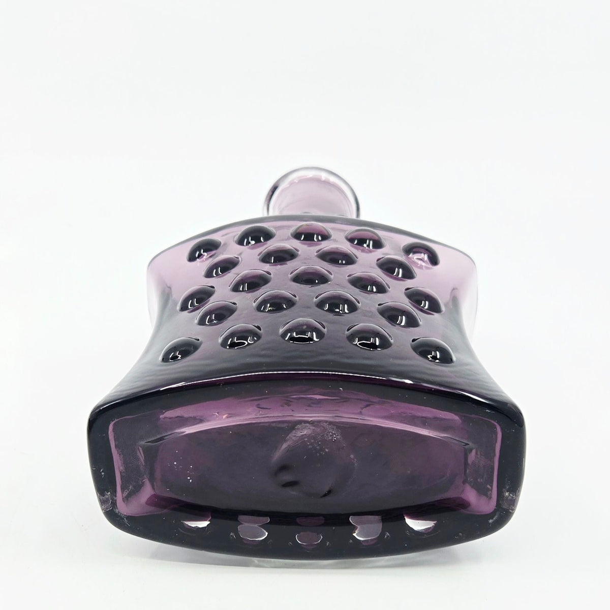 Empoli decanter Purple Glass Hobnail Pattern & Matching Stopper