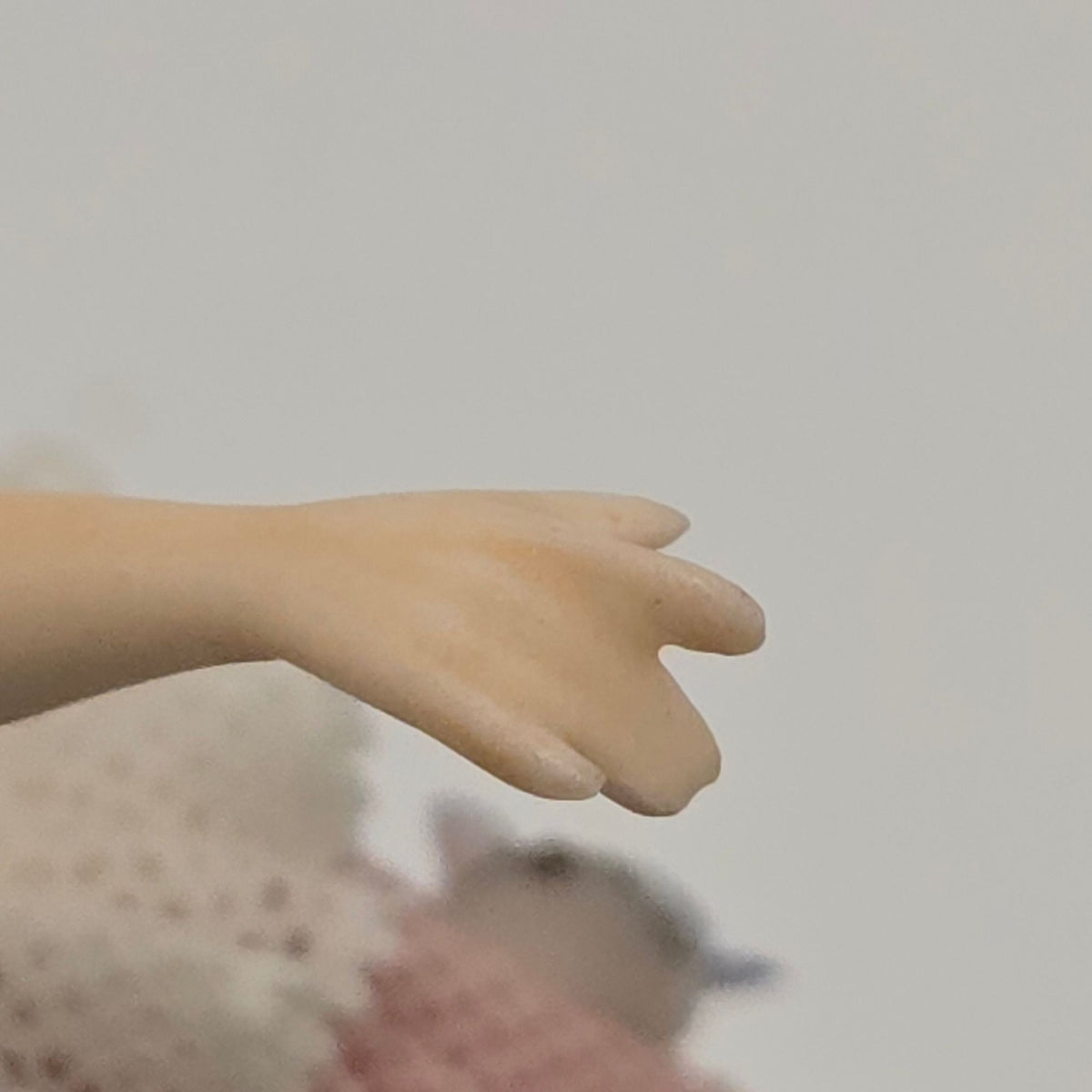 Dresden Porcelain Ballerina Figurine In Pink Lace, Flower Accents And Delicate details