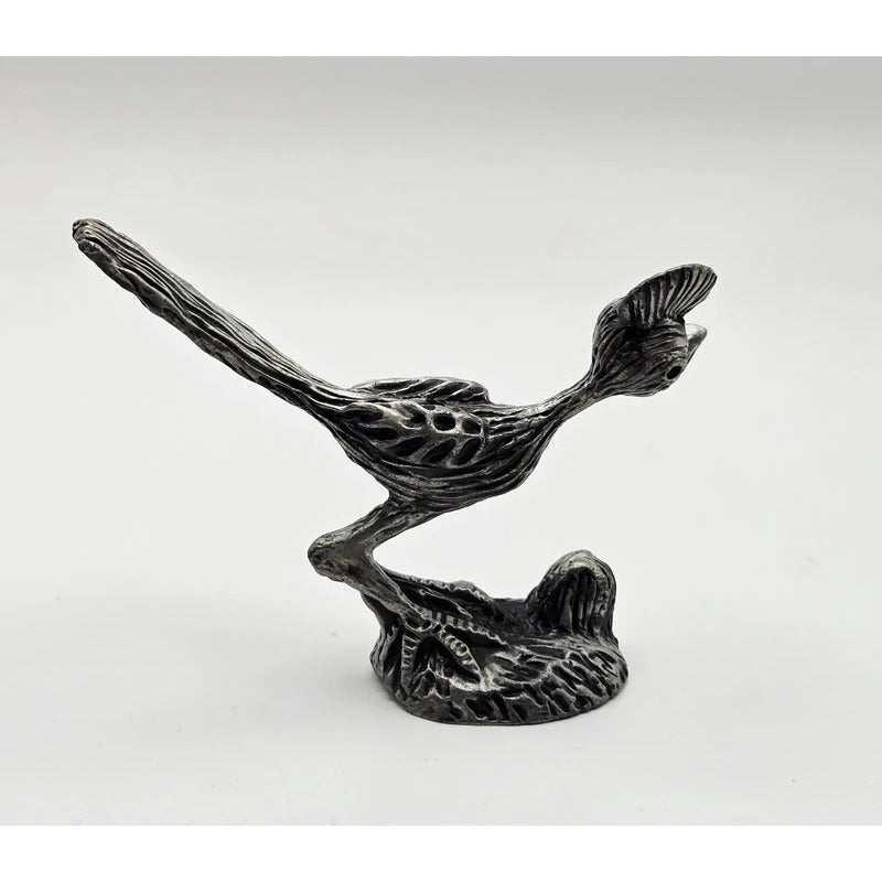 Vintage Calkins Pewter Roadrunner Figurine 3"