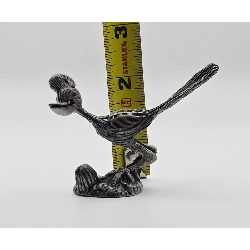 Vintage Calkins Pewter Roadrunner Figurine 3"