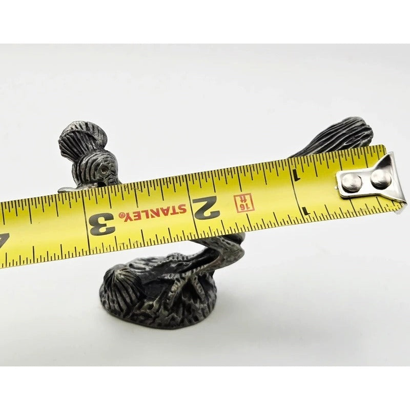 Vintage Calkins Pewter Roadrunner Figurine 3"