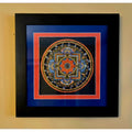 Framed Thangka Painting Of Vajradhatu Mandala From Nepal With Black Frame 2010