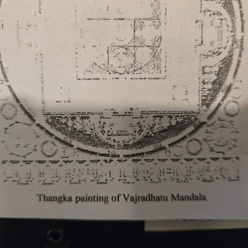Framed Thangka Painting Of Vajradhatu Mandala From Nepal With Black Frame 2010