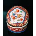 Vintage Kaiser Porcelain Trinket Box With Lid - Floral & Bird Motif - Made In Germany circa 1980s