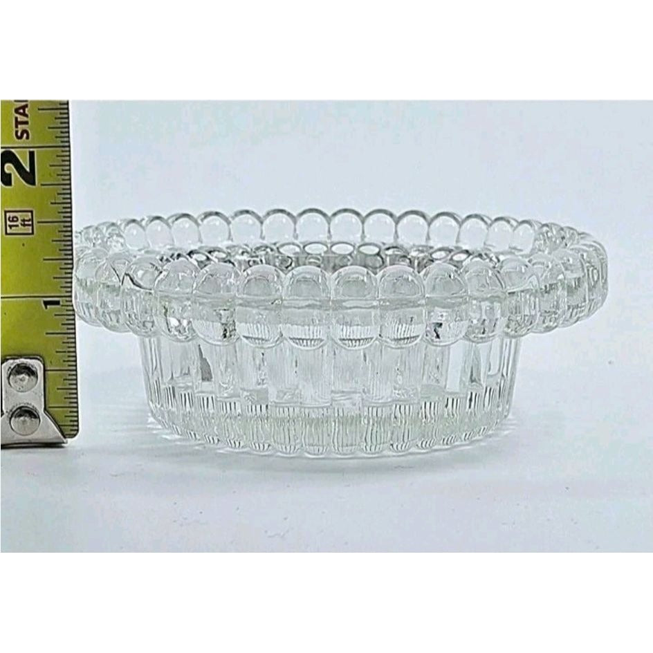 Fairy Lamp Clear Insert Replacement 4” Candle Dish Insert for LG Wright & Fenton