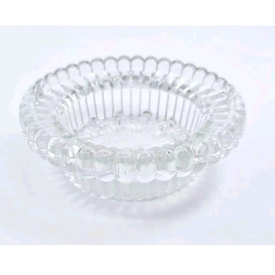 Fairy Lamp Clear Insert Replacement 4” Candle Dish Insert for LG Wright & Fenton