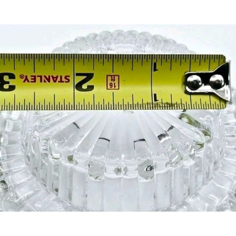 Fairy Lamp Clear Insert Replacement 4” Candle Dish Insert for LG Wright & Fenton
