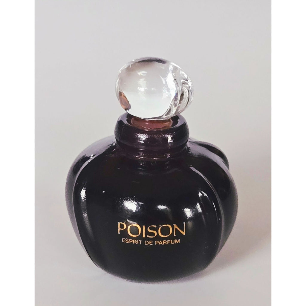 Christian Dior Poison Esprit De Parfum Bottle m25 oz Vintage Collectible, Mini Full