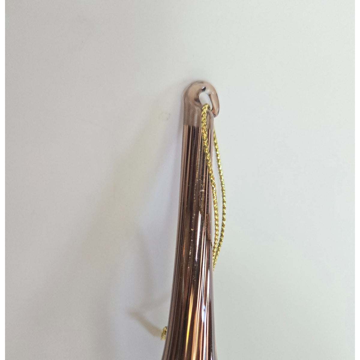 Raz Imports 12" Copper/ Bronze Long Ribbed Finial Style Ornament, Mercury Glass, Hand Blown