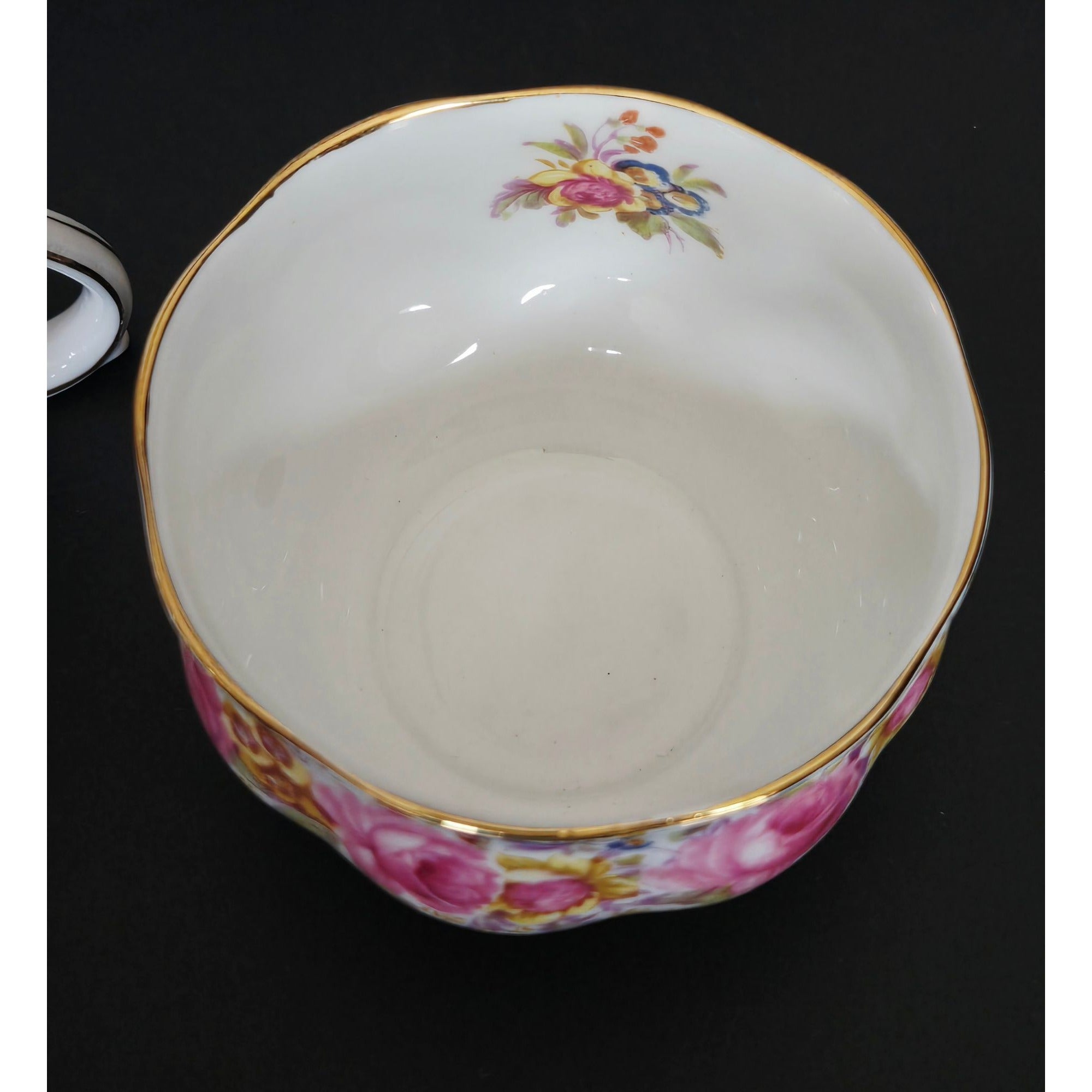 Royal Albert Serena Pink Floral Creamer and Sugar Bowl Set, England , Bone China