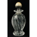 Lenox Crystal and Pearl Swirl Perfume Bottle. Made in Czech Republic Excellent Condition