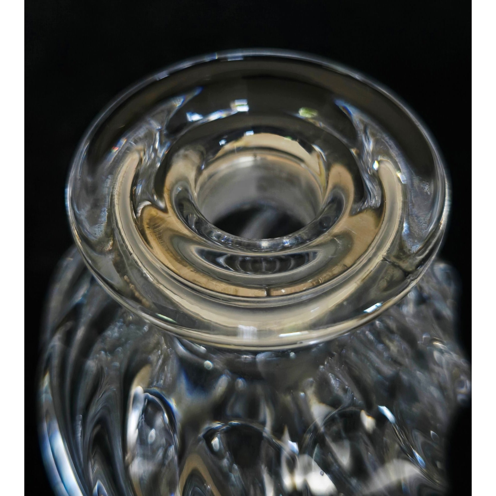 Lenox Crystal and Pearl Swirl Perfume Bottle. Made in Czech Republic Excellent Condition