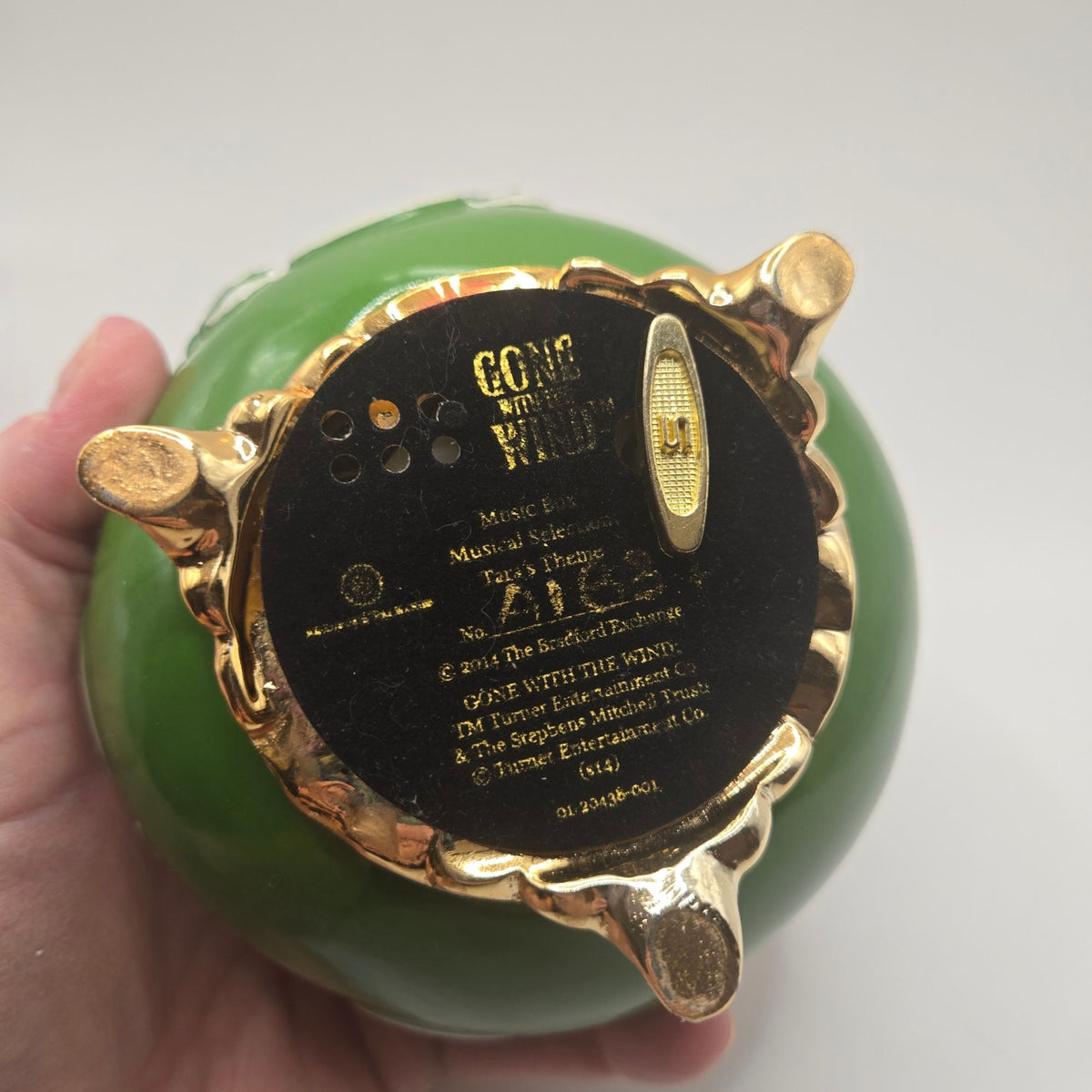 Gone With the Wind Music Box 75th Anniversary Heirloom Turner Ent. -"Tara's Theme" numbered