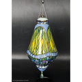 Bradford Exchange for Louis Tiffany Hand Painted Stained Glass Style Iris Ornament,  Fine Porcelain.