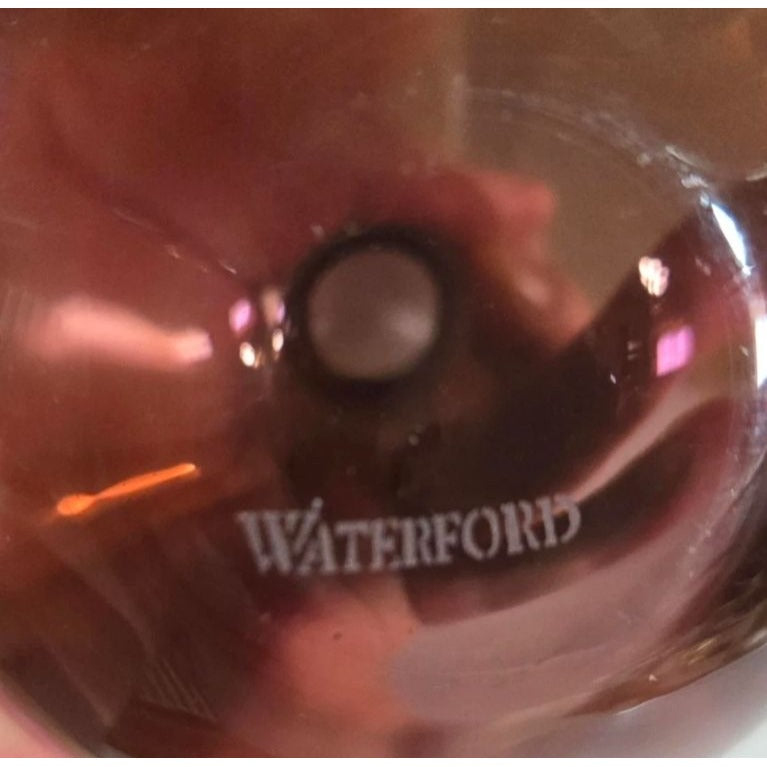 Vintage Amethyst & Clear Waterford Perfume Bottle