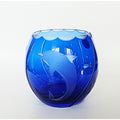 Lenox Made In Poland Blue Dolphin Crystal Vase, Rose Bowl