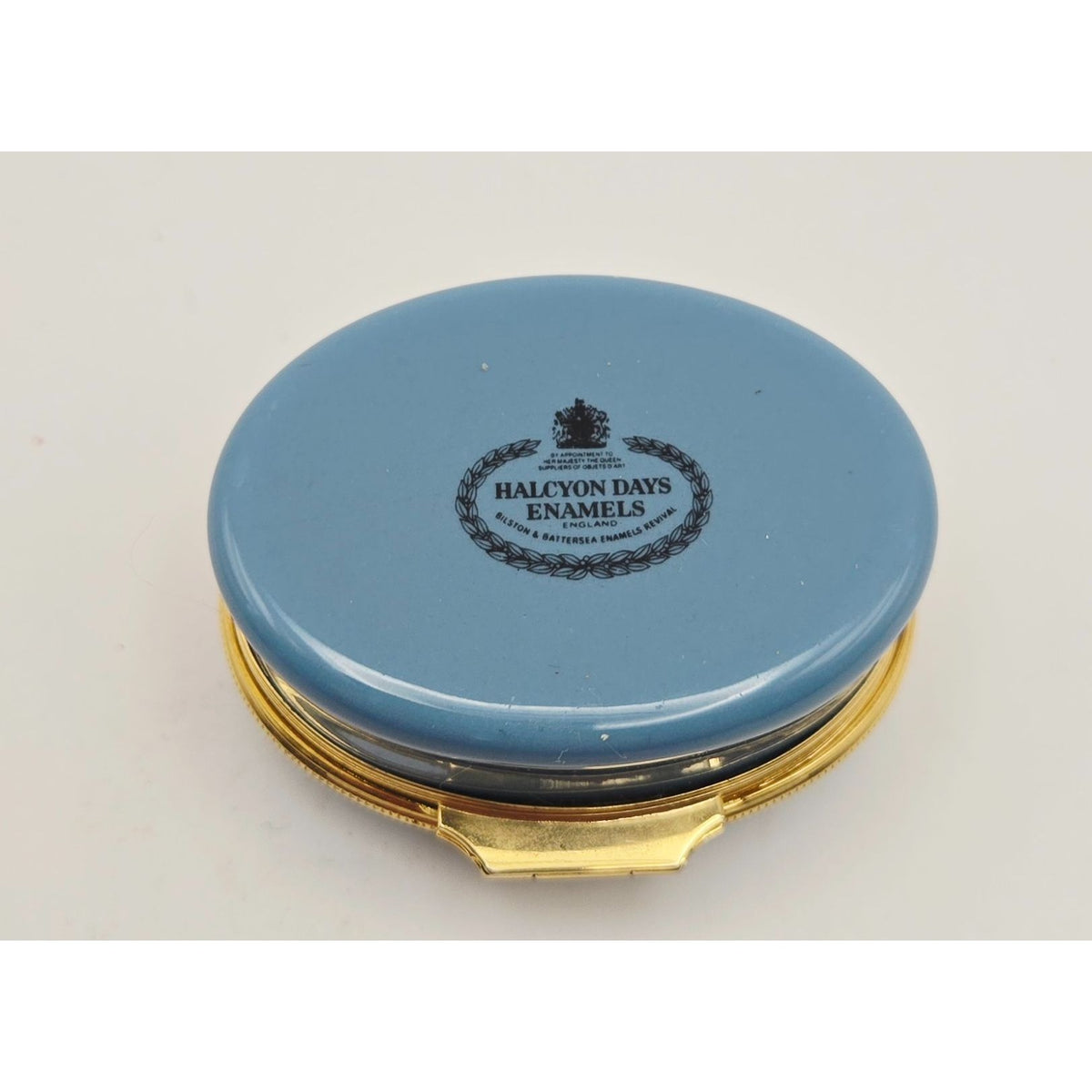Halcyon Days "The Best Is Yet To Come" Enamel Trinket Box