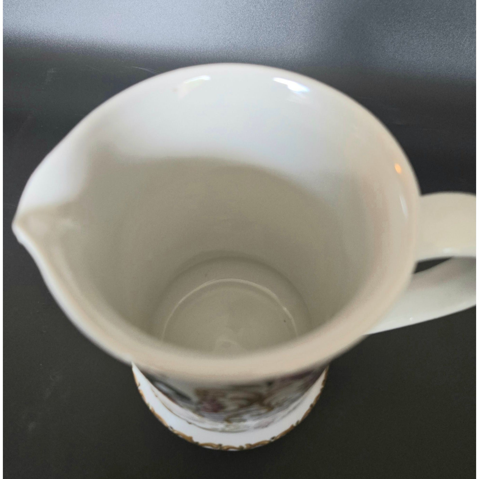 Vintage Colorful Ceramic Milk Pitcher Folk Art 6" decor