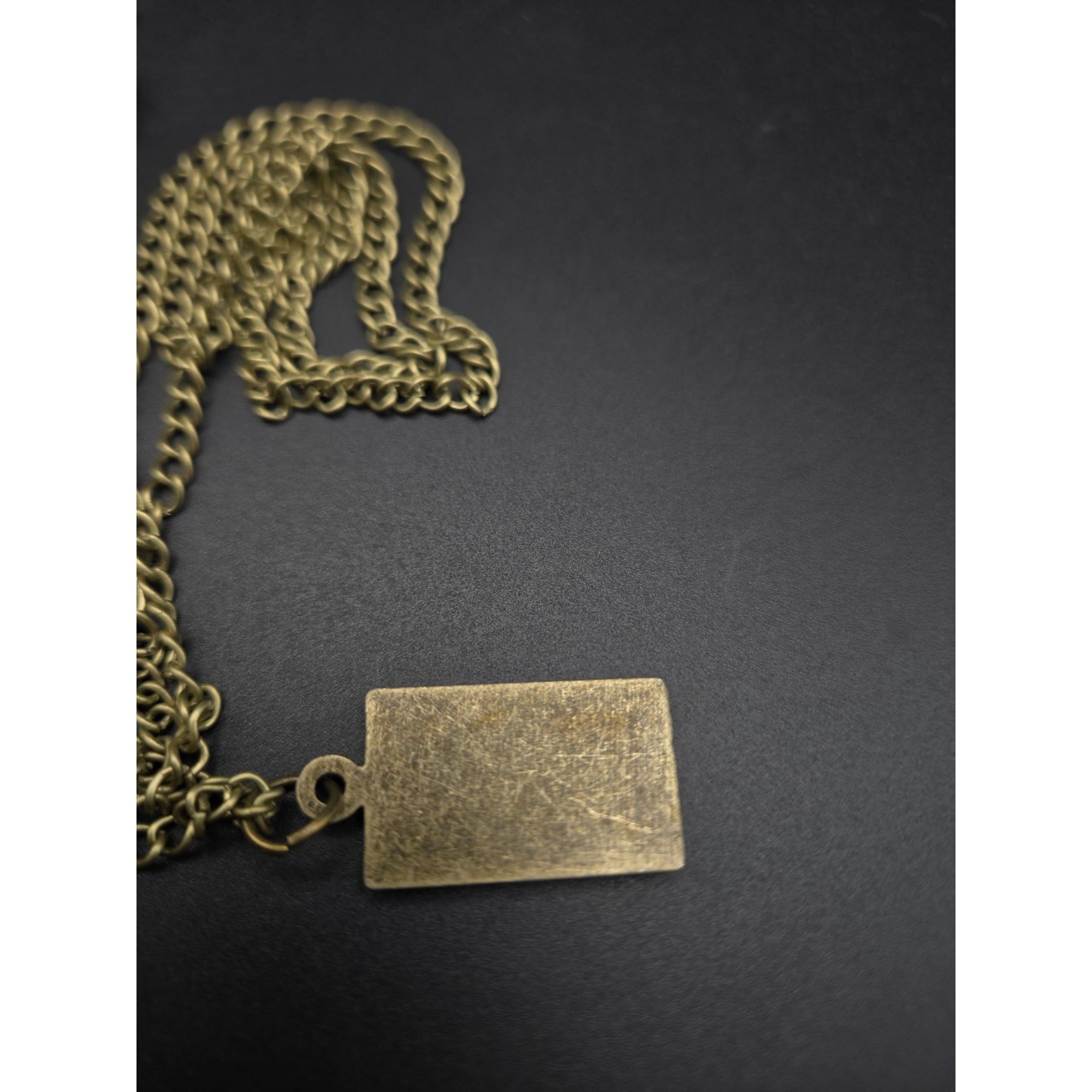Alice In Wonderland Pocket Watch Necklace "Drink Me" & Rabbit Charm Vintage Quartz