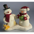 Hallmark JINGLE PALS Mr Ms Snowman Animated Singing Caroling Plush 2003 Works