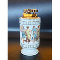 Vintage Colibri Japan Porcelain Table Lighter Dance Scene 5"