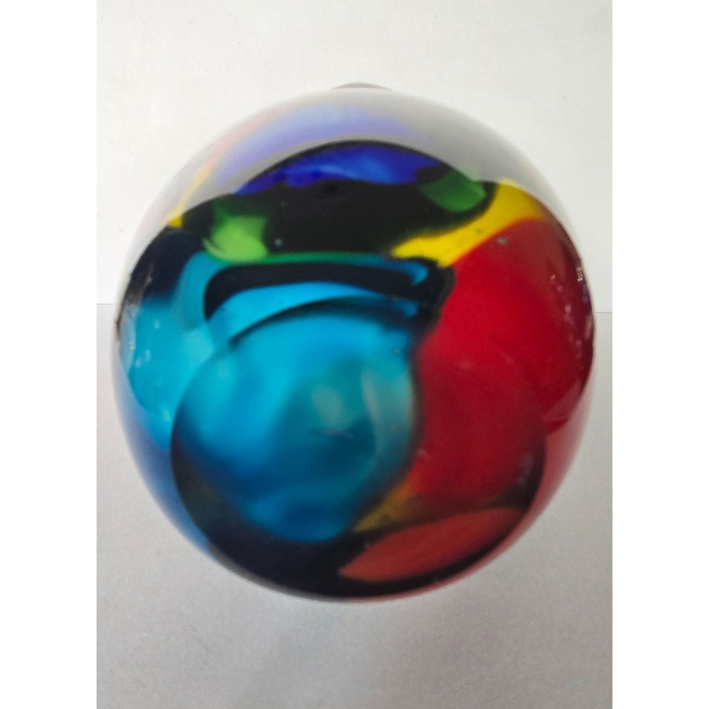 VIZ Art Glass Vase Multicolor Glass Hankerchief Style Abstract Designs