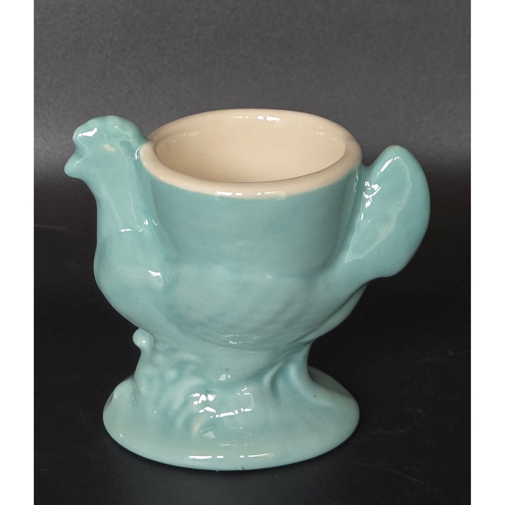 Handmade Tiffany-Blue Colored Hen Chicken Shaped Egg Cup