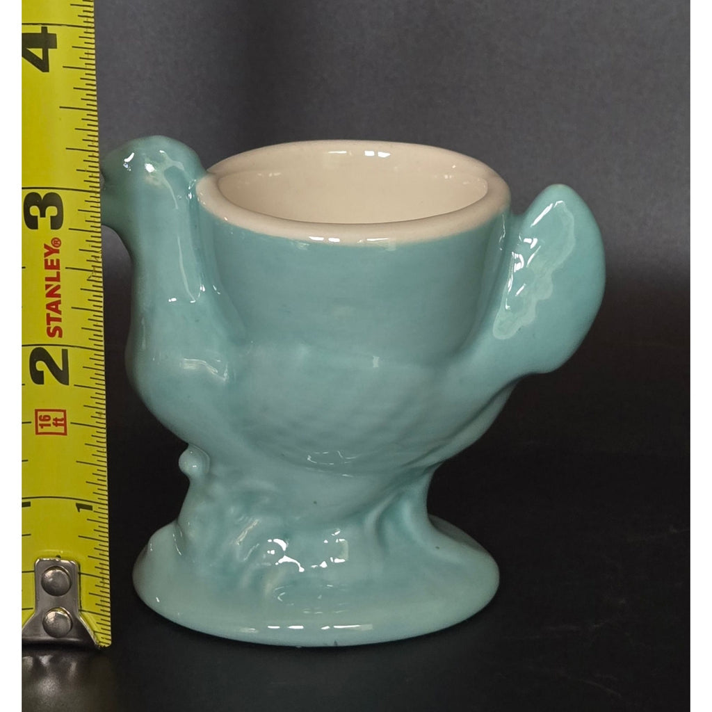 Handmade Tiffany-Blue Colored Hen Chicken Shaped Egg Cup
