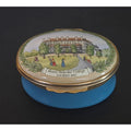 Mount Holyoke College Halcyon Days Enamel Trinket Box With Gold Trim